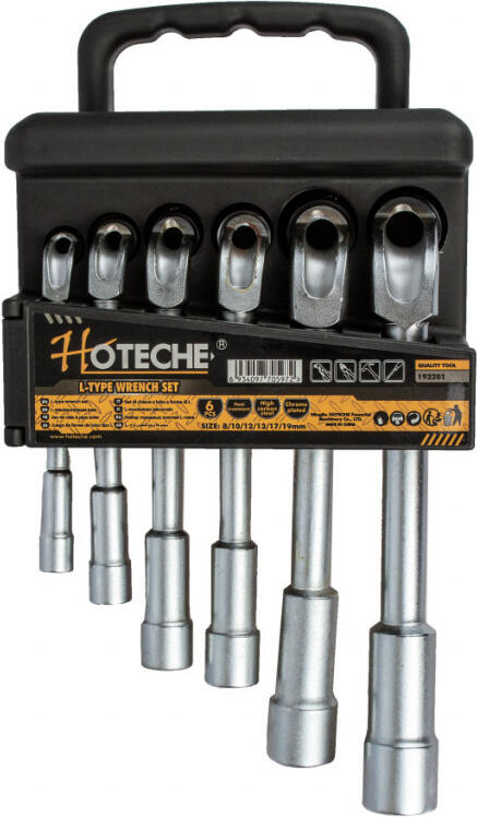 Sada trubkových klíčů do L 6 ks, 8 - 19 mm - HT192201 Hoteche