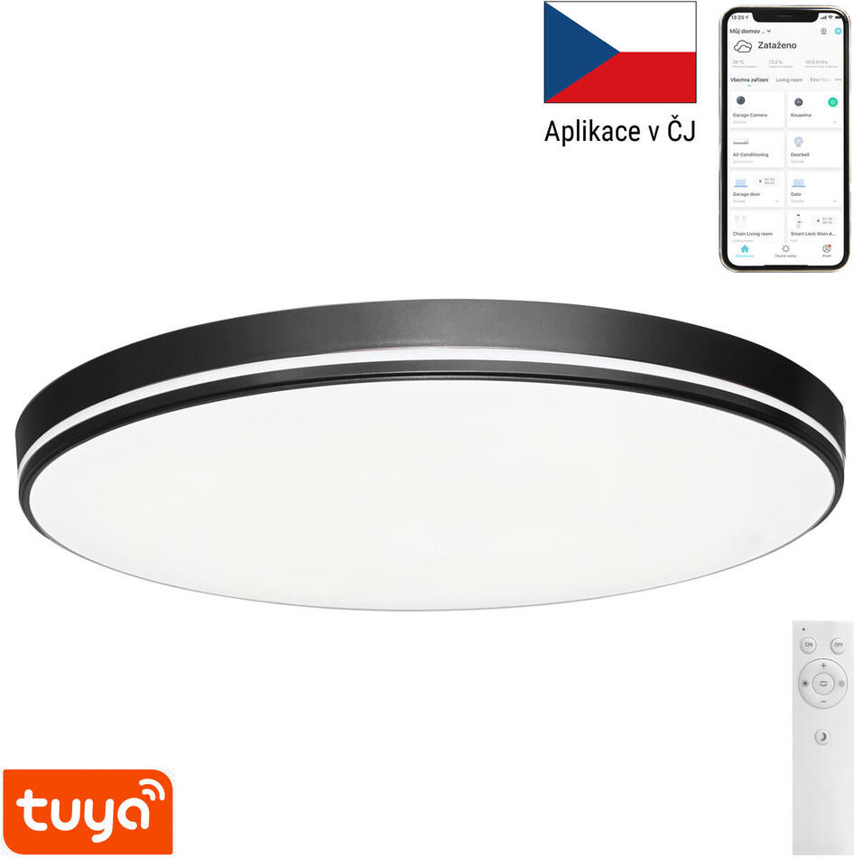 Stropní svítidlo Immax Arseas 07148-B51, černé