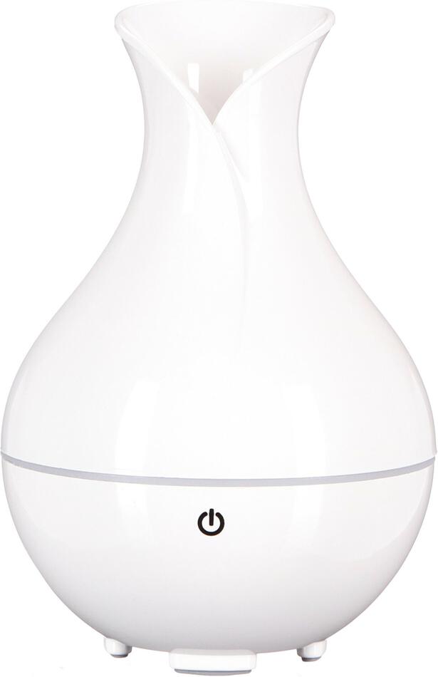Aroma difuzer Sixtol Bloom, bílý lesk, 200ml