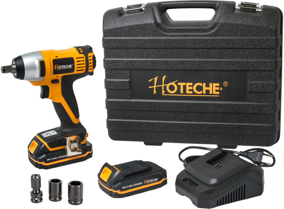 AKU rázový utahovák 1/2" Hoteche HTP800120, 180Nm, 20 V