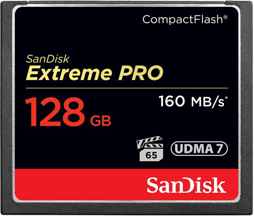 SanDisk Extreme Pro 128GB Compact Flash / VPG 65 / UDMA7 / 160mb/s (SDCFXPS-128G-X46)