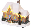 LED vánoční domek Emos 20,5 cm, teplá bílá (DCLW14)