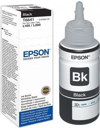 Inkoustová náplň Epson T6641, 70ml originální - černý