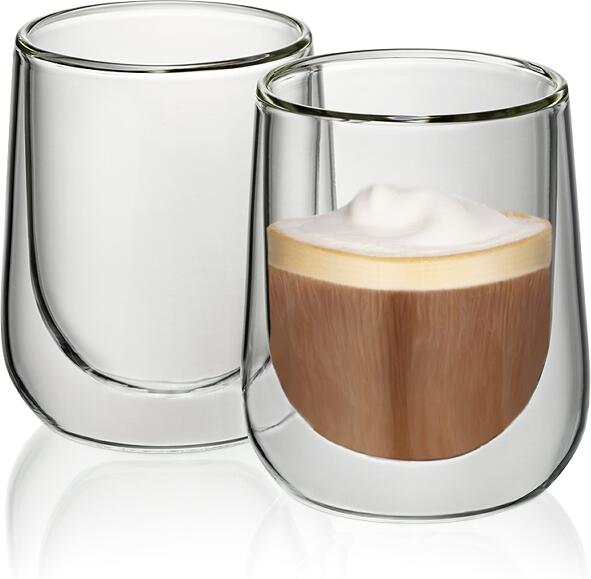 KELA Sklenice na cappuccino FONTANA sada 2 ks 180 ml KL-12404