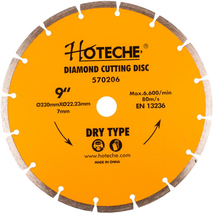 Diamantový řezný kotouč Hoteche HT570206 (230 mm), segmentový