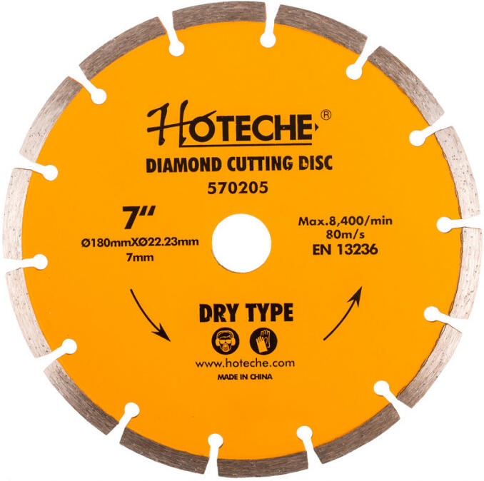 Diamantový řezný kotouč Hoteche HT570205 (180 mm), segmentový
