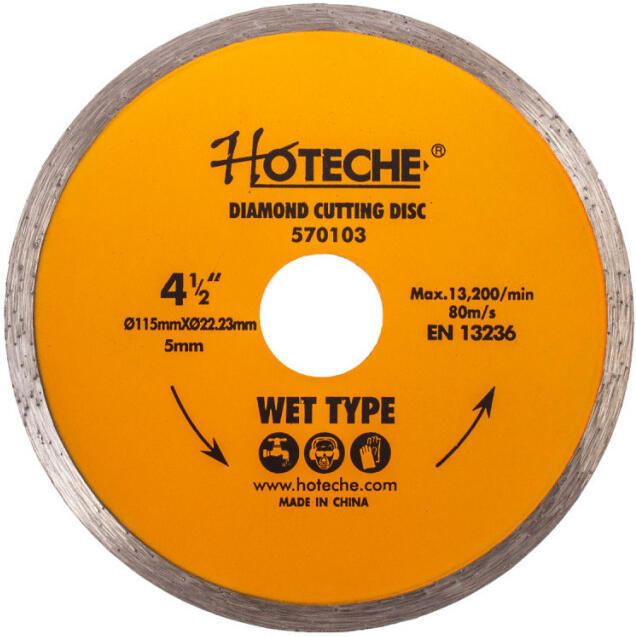 Diamantový řezný kotouč Hoteche HT570103 115 mm, WET TYPE