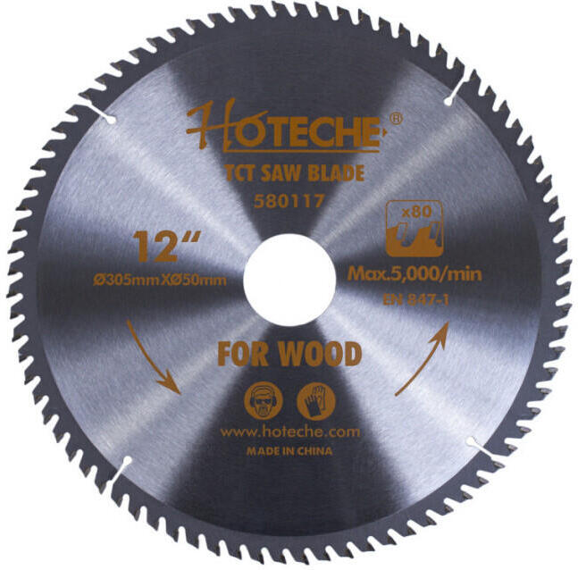 Pilový kotouč na dřevo Hoteche HT580117 305 mm, 80 zubů