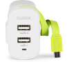 Nabíječka 3-Výstupy 3 A 2x USB Sweex CH-026WH