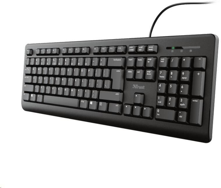 TRUST klávesnice PRIMO, membránová, USB, CZ/SK (24150)