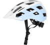 Spokey POINTER Cyklistická přilba s LED blikačkou, 55-58 cm, bílo-modrá