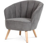 Křeslo, šedá látka, AK-331 GREY2 Autronic