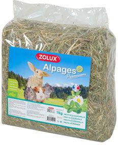 Seno Alpine Premium Máta/Heřmánek 1kg Zolux