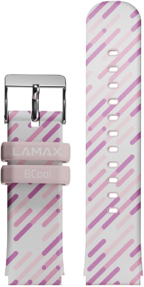 Náhradní řemínek LAMAX BCool, růžový s pruhy