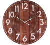 Hodiny nástěnné - pr. 58 cm, hnědé, MDF, imitace dřeva Autronic (HA1663), Hnědá