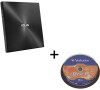BUNDLE ASUS SDRW-08U7M-U BLACK + 2× M-Disk + Verbatim DVD-R 10cake