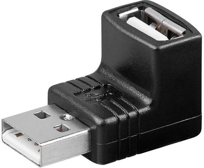 PremiumCord USB redukce A-A, Male/Female 90° (kur-17)