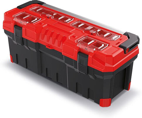 Kufr na nářadí KISTENBERG TITAN PLUS červený 752x300x304mm