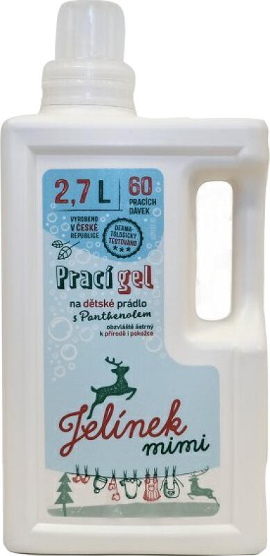 Jelínek mimi prací gel pro miminka, 60 praní, 2,7 l