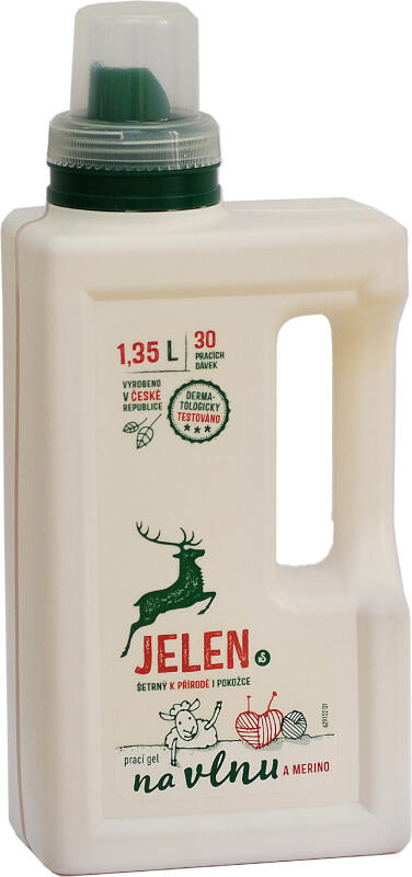 Jelen prací gel Na vlnu a merino, 30 praní, 1,35 l