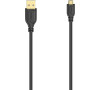 Hama micro USB 2.0 kabel Flexi-Slim 0,75 m, černý