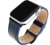 Kožený řemínek FIXED Leather Strap pro Apple Watch 42/44/45/49mm, modrý