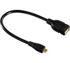Kabel Hama USB/micro USB, OTG - černý