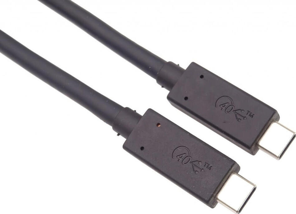 PremiumCord USB4 40Gbps 8K@60Hz kabel Thunderbolt 3 délka: 0,5m (ku4cx05bk)