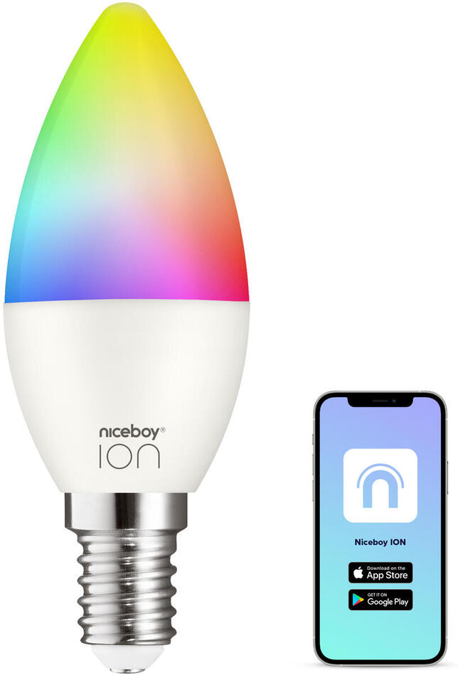 Chytrá žárovka Niceboy ION SmartBulb RGB E14