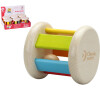 Teddies Chrastítko válec dřevo/kov 7x7cm 6ks v boxu 6m+