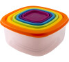Sada kuchyňských dóz Lamart LT6029 RAINBOW, 6ks