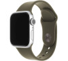 Set silikonových řemínků FIXED Silicone Strap pro Apple Watch 38/40/41mm, olivový