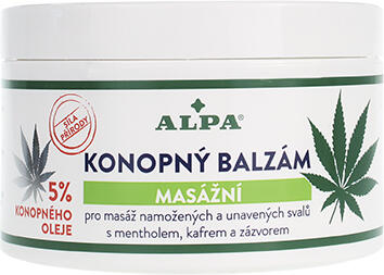 Alpa Cannabis masážní s konopným olejem 250 ml