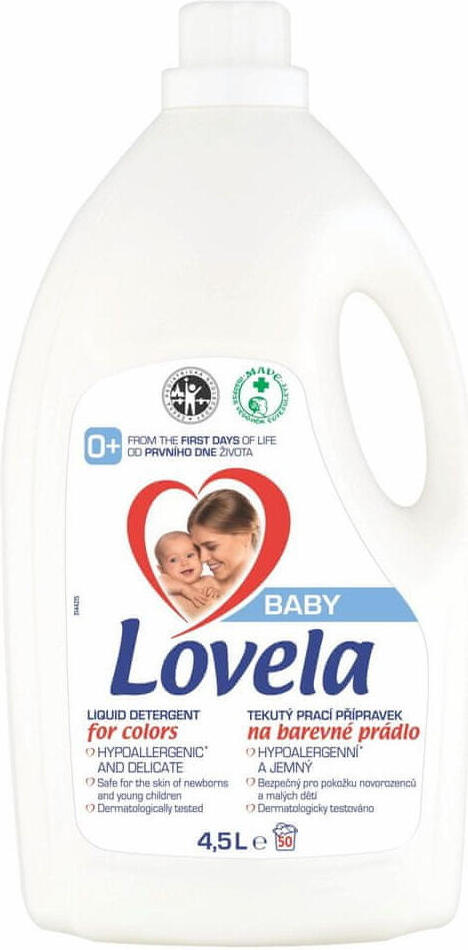 Lovela Baby tekutý prací přípravek na barevné prádlo 4,5 l (50 praní)