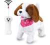 Jamara RC Plush Dog white-brown 27MHz