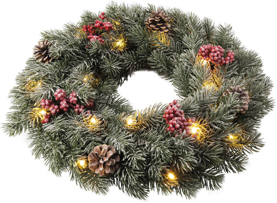 Vánoční osvětlení Retlux RXL 410 Věnec 20 LED 40cm