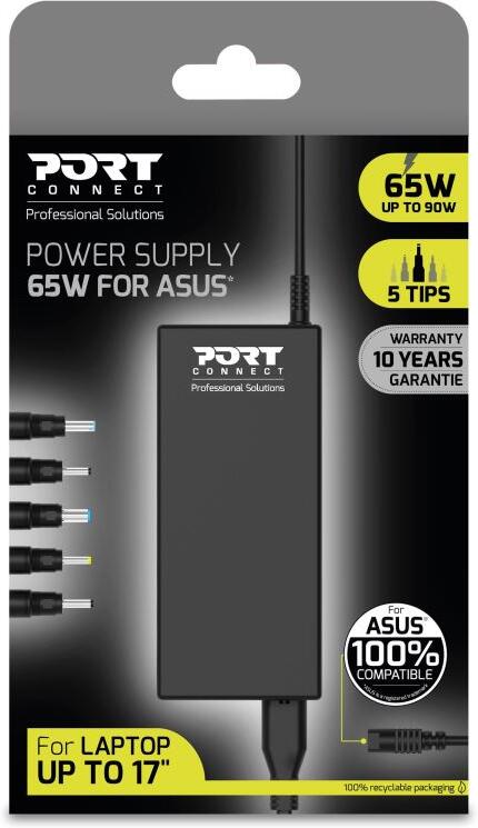 PORT CONNECT ASUS napájecí adaptér k notebooku 65W (max.90W), 5x Asus konektor (900093-AS)