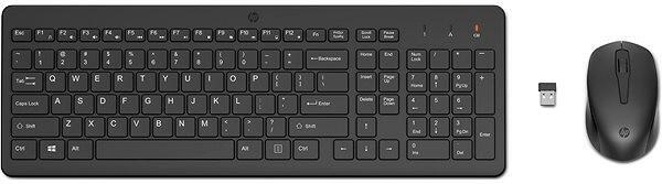 HP Bezdrátová klávesnice a myš HP 330 - anglická (2V9E6AA#ABB)