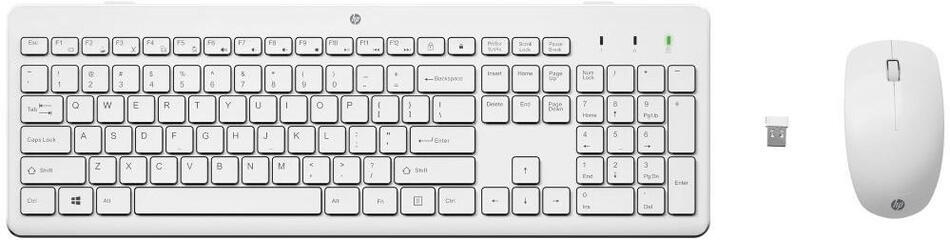 PC klávesnice s myší HP 230 Wireless White