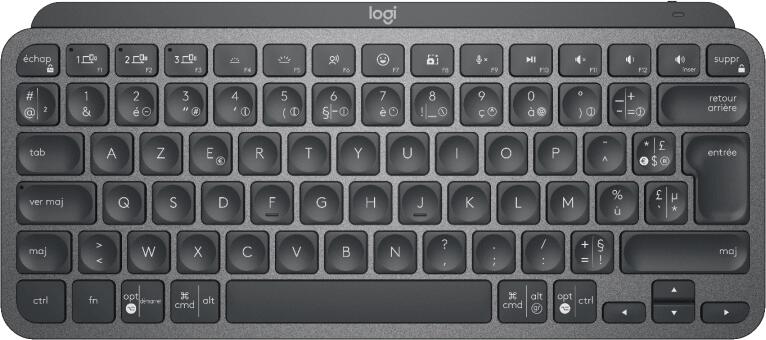 Logitech MX Keys/Bezdrátová USB/US layout/Grafitová (920-010498)