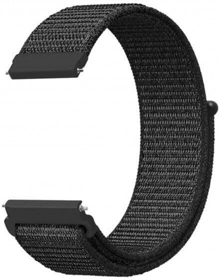 Řemínek nylonový ALIGATOR 22mm, černý
