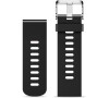 Řemínek silikonový ALIGATOR 20mm, černý