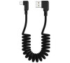 3A Nylon Spring Lightning Cable (90 Degrees)