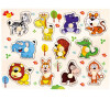 Bino Dřevěné puzzle safari 11dílků