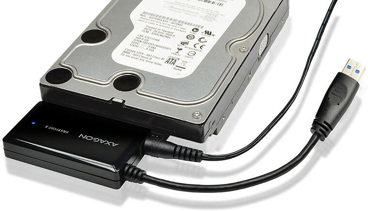 Axagon ADSA-FP3, USB 5Gbps - SATA 6G, 3.5" HDD FASTport3 adaptér, vč. AC napáječe