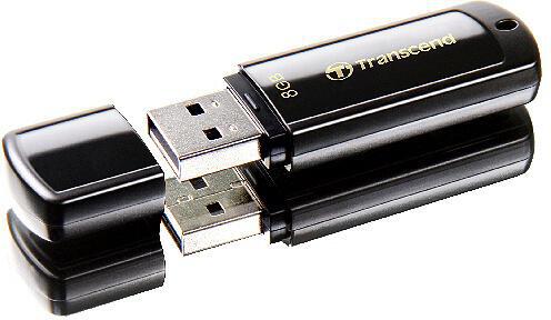 Flash USB Transcend JetFlash 350 8GB USB 2.0 - černý