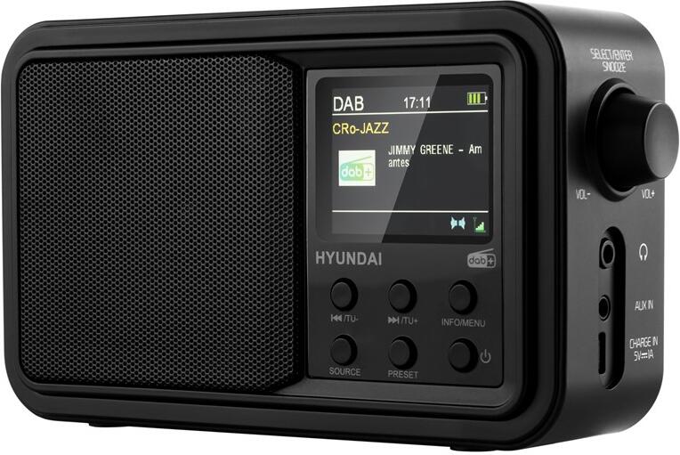 Radiopřijímač DAB+ Hyundai PR 650 BTDAB, černý