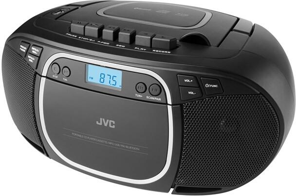 Radiomagnetofon s CD JVC RC-E451B, černý
