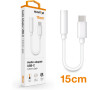 Aligator Audio adaptér USB-C / 3,5mm Jack, bílý