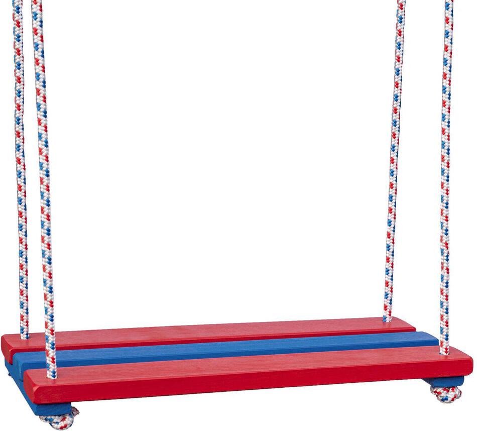 Teddies Houpačka/Houpací prkénko dřevo barevné 46x20cm nosnost 80kg v sáčku